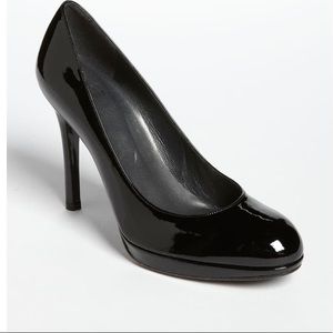 Black Patent Platswoon Pump Platforms